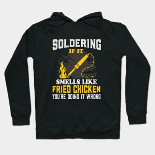 Fried Chicken Fun Soldering Electrician Hoodie